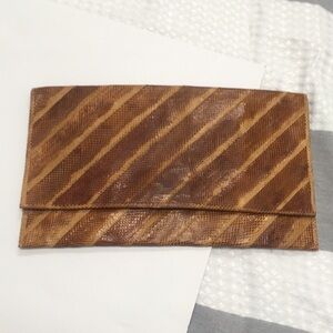 4/$25 Faux Snake skin clutch